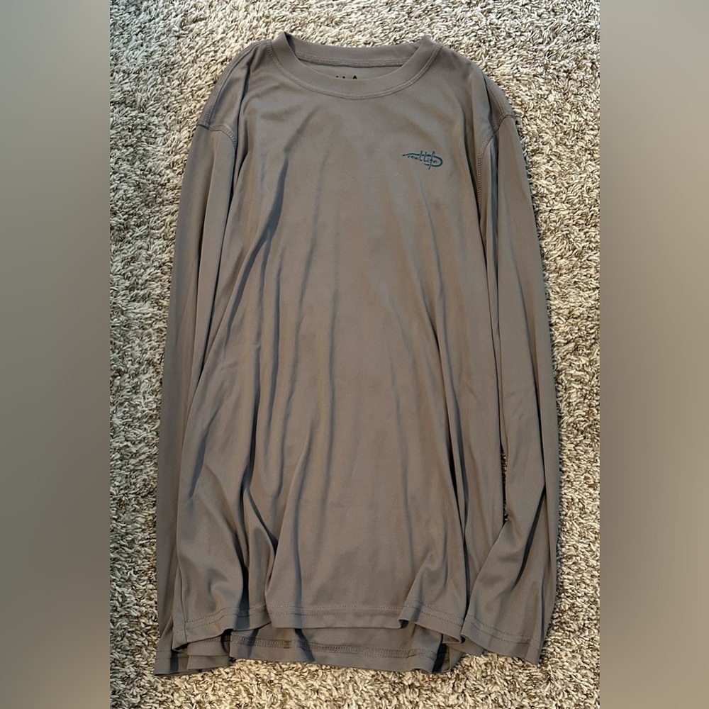 Reel Life Gray Long Sleeve Shirt